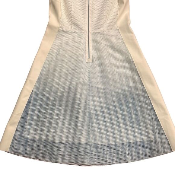 Elie Tahari Kemper Dress White Blue Ombré Fit & Flare Sleeveless Size 6 - Picture 7 of 14